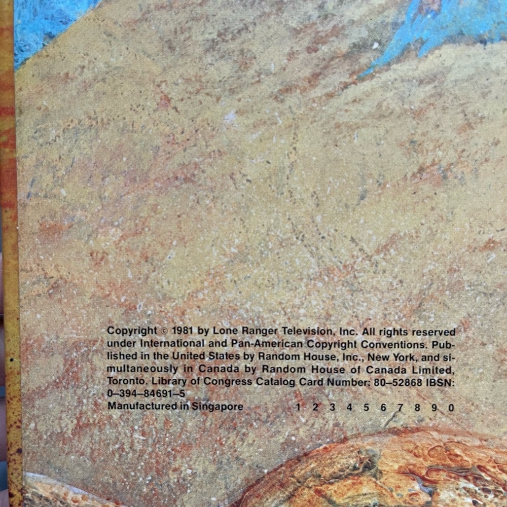 1981 The Lone Ranger Pop-Up Book - Picture 7 of 7